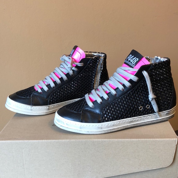 p448 black high tops